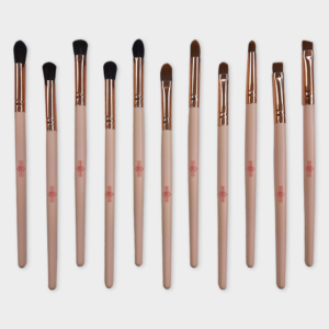 Set de brochas para maquillaje de ojos (Color Rosa Suave)