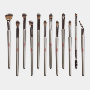 Set de brochas para maquillaje de ojos (Plateado)